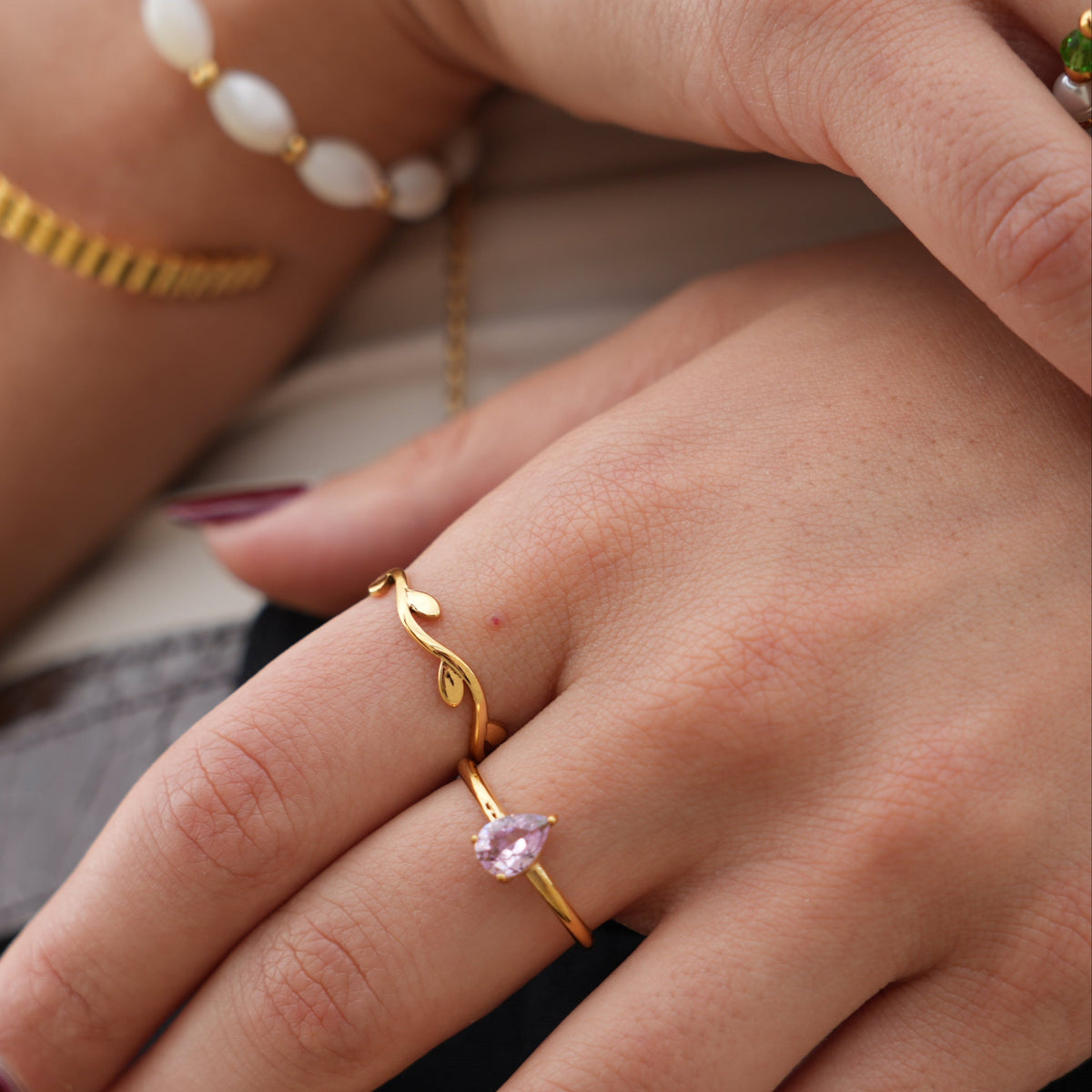 Violet Whisper Ring