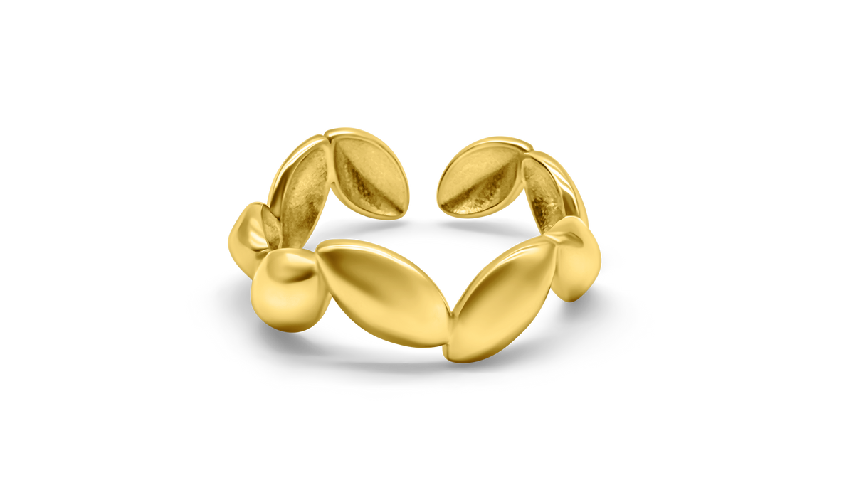 Golden Petal Ring